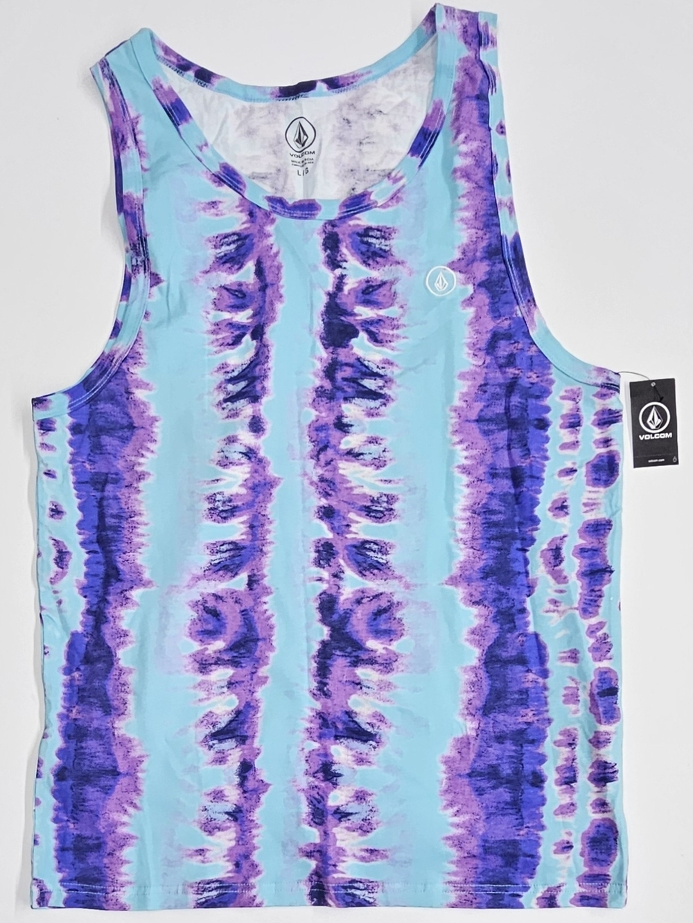 Volcom Men's Parables AOP Tank, Size Large, Tie-Dye, New w/Tag
